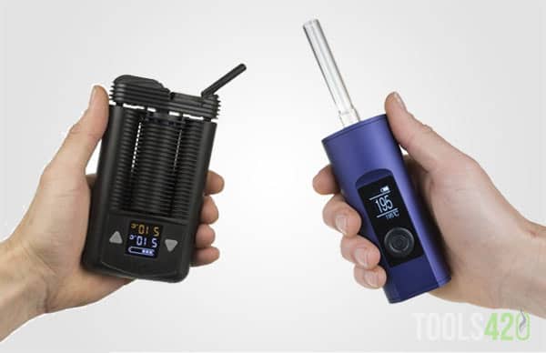 Mighty vaporizer and Arizer Solo 2 Portability
